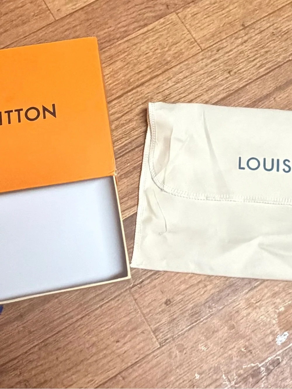 Louis Vuitton Bright Orange Accessory Sleeve with Logo